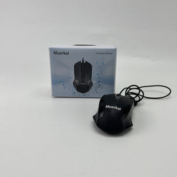 Muerkai  Computer mice  , Corded Mouse, Wired USB Mouse for Computers and Laptops, Right or Left Hand Use - Black